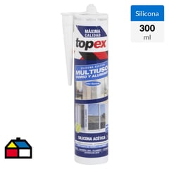 TOPEX - Silicona Multiuso 280 ml Aluminio